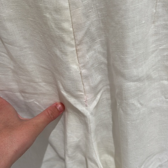 Reformation size 2 white linen jumpsuit - Picture 5 of 6